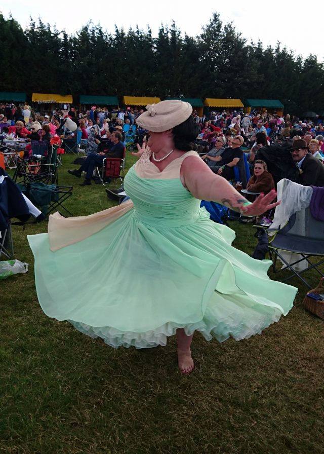 Betty Blue Vintage dresses, johnsons shoes, original vintage, hat porn, hat queen, velvet hats, vintage hats, twinwood festival, twinwood 2018, carl brown hair, vintage style dresses, vintage style clothing, corset wearer, plus size corsets