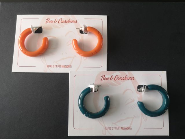 Bow and Crossbones, Lucite Bracelets,