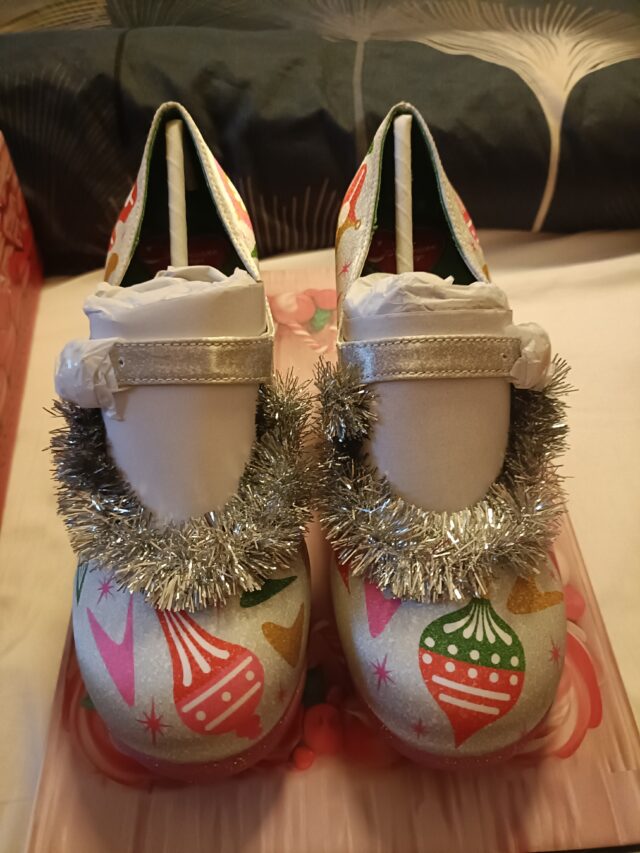 Christmas Clothing, Christmas Style, Christmas Shoes, Christmas Accessories, Irregular Choice, Hot Chocolate Shoes, Hot Chocolaticas, Plus Size Christmas Outfits, Plus Size Style, Plus Size Fashion, Lady V London, Bespoke Plus Size Clothing